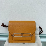 全新✨Hermes roulis slim 豬鼻子焦糖色皮夾/腰包
