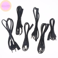 DUJIA 1/3/5Pcs 2 Prong Extension Cord EU Power Cable C7 Figure 8 Euro Power Cord For TV Monitor Powe