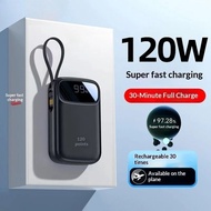 [Promol] 120W 27000mAh Power Bank Comes with 4 Lines Large Capacity Power Bank with Flashlight Digit