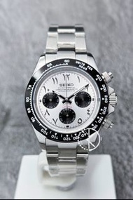 【NEW】Seiko Mod Quartz Chronograph Watch 40mm 中東字白熊貓地通拿 精工改裝石英計時鋼錶