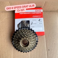 Sprocket r Drat ulir Freewheel Megarange OXO 8 speed 13-32T