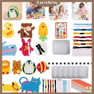 Kids Sewing Kit Fun and Educational Beginner Sewing Kit Creative Felt Sewing Kit Portable DIY Felt S