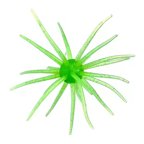 1/2PCS Fishing Sea Urchin Lures Silicone Worm Lure Urchin BFS Fishing Lure Silicone Worm TPE Artific