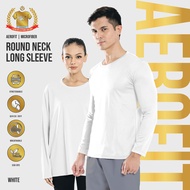 888.CO MICROFIBER ROUNDNECK LONGSLEEVE (FAST-DRY/COOL-MAX) ANTI-BACTERIA WHITE