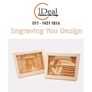 Custom Made Engraved Wooden Picture Frame Custom Event Wooden Gifts Engraved Wood Certificate Gifts 
