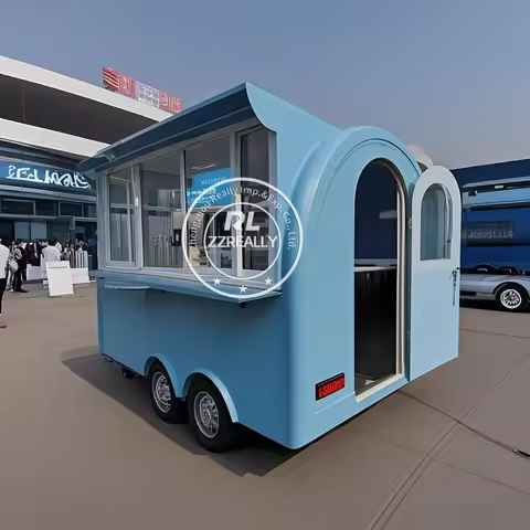 Concession Custom Food Trailer Mobile Kitchen Street Snack Pizza Kiosk Fast Food Truck Van Ice Cream