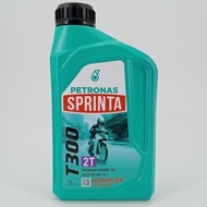 PETRONAS SPRINTA T300 2T MINERAL OIL MINYAK HITAM 1L LITER 2-STROKE PREMIUM ENGINE OIL