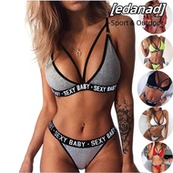 EDANAD Bra Set Woman Tie Sexy Bikini Panties