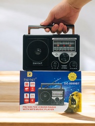 Đài Radio Kiêm Loa nghe nhạc thẻ nhớ FM DAICAT DC-9999BT CHÍNH HÃNG Nghe Bluetooth USB Thẻ Nhớ