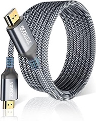 4K Hdmi Cable 20 FT, Akoada 18Gbps High Speed Hdmi 2.0 Ethernet-24AWG Nylon Braided Cable 4K 60Hz HDR Video HDCP2.2 3D 2160P 1080P ARC Compatible with UHD TV,PS4 / 3,X-Box, Monitor 4K Fire Netflix etc