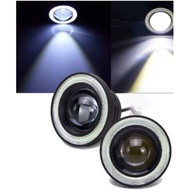 Projector Fog Lamp 3.0 Inch Angel Eyes Car Drl Sport Light Halo Ring Led Eye Cob Angle Eyes 2pcs