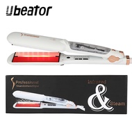 Ubeator Steam Hair Straightener Infrared Heating Flat Iron LED Display Ceramic Vapor Straightening Iron