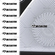 2/4/10pcs 3D Logo Car Audio Stickers Aluminum Car Video Speaker Amplifier Decor Stickers for Infinit