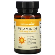 NatureWise Vitamin D3 125 mcg 5,000 IU 90 &amp; 360 Softgels 5000IU