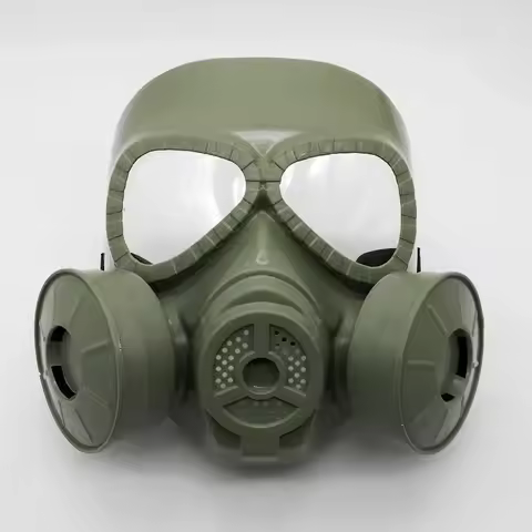 Tactical Mask Airsoft BB Gun CS Cosplay Clothing Protection Full Face Gas Mask Pink Green Black Deta