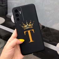 For Vivo V23e / Vivo V213e 5G Case V2126 Cute Crown Letters Cover Soft Silicone Phone Case For Vivo 