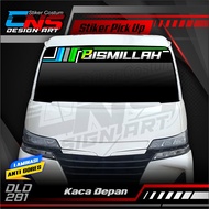 Stiker Decal Kaca Depan BISMILLAH All Mobil Pick Up Bisa Untuk Semua Mobil Pick Up Custom Bisa Reque