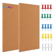 Cork Board Bulletin Board, Small Rectangular Pin Board for Wall, Self-Adhesive Cork Board for Office