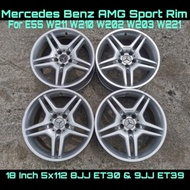 Mercedes Benz AMG Sport RIm 18 Inch 5H PCD112 8JJ ET30 / 9JJ ET39 For W211 W211 W210 W212 W202 W203 