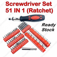 51PC 51PCS 51 in 1 51in1 Ratchet Screwdriver Set Kit Hardware Hand Tool Screw Driver Bolt Repair Cordless Drill Electric