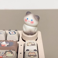 ✨Accent Keycap Keycaps Cap Kekunci Siamese Kitten, hi75/hi75c Dedicated Knob, Super Cute New Style C