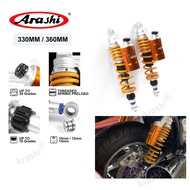Arashi 360mm Nitrogen Charged Rear Shock Absorber For KAWASAKI ZRX1100 ZRX 1100 1997 1998 1999 Motor