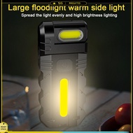 Magnetic LED Flashlight EDC Pocket Flashlight Flat Flashlight for Camping Hiking