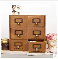 ZAKKA on a single series of six cells to do the old wooden cupboard buckle small drawers organize ca