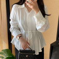 plus size shirt for women XL-4XL big size blouse top for office lady high waist shirts top 24PS810