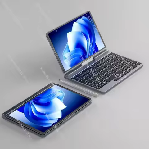 8 inch touch screen mini pocket laptop folding screen handheld game N150 wholesale pc