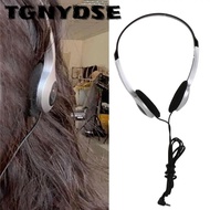 TGNYDSE Headset, ABS Universal Earphones, Y2k 3.5mm Jack Retractable Vintage Head Mounted Headphones