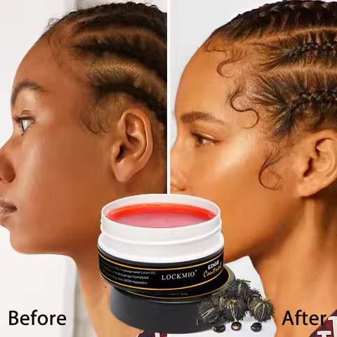 LOCKMIO 150g Edge Control Gel Hair or Wigs Styling Product Baby Bangs Hair Pomade Finishing Mud Anti