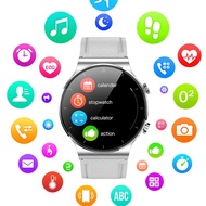 สมาร์ทวอทช์ นาฬิกาสมาร์ท 2021 New Luxury Watches Bluetooth Call Smart Watch Men Full Touch Screen Heart Rate Tracker Waterproof Smartwatch For Huawei GT2 สมาร์ทวอทช์ นาฬิกาสมาร์ท Black Silicone