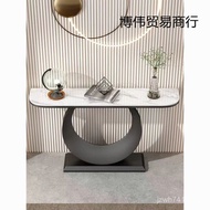 Table Narrow Rock Luxury Entrance Board Back Wall Simple Modern Entrance Table Italian Living Room S