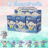WEIHUIMEI Stitch ตุ๊กตาน่ารัก ของแท้ Stitch Eat Something Before Sleep กล่องจุ่ม พวงกุญแจ ไม่แกะ พร้