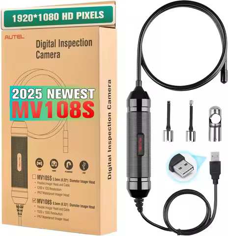 Autel MaxiVideo MV108S Digital Inspection Camera Video Scope 8.5mm Diameter For Autel MK808BT/MK908/
