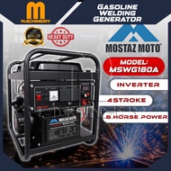 M.Machinery MOSTAZ MOTO MSWG180A 8HP Gasoline Welding Generator (Inverter) 4-Stroke 160A 7KVA