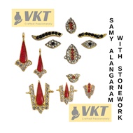 Samy Alangaram with Stone Work - Amman Mugam / Tilakam / Namam