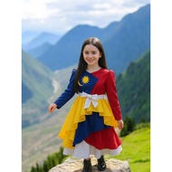 Viral Merdaka Dress Size-4y to 12y Ready Stock Kain Cromo Creep Premium