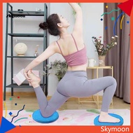 Skym* 2Pcs Yoga Mats Super Soft Ultra-Thick Reusable Non-Fading Non-slip Elbow Protection TPE Yoga Round Knee Pad Elbow Support Cushion for Home