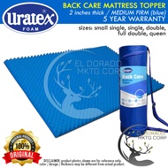 Uratex Back Care Mattress Topper Egg Crate Mattress MEDIUM FIRM (blue) 2 inches thick 100% ORIGINAL 