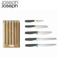 Joseph Joseph - 高級不銹鋼廚刀 及防霉竹刀座套裝