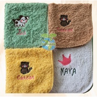 Personalized Face Towel | Free Embroidered Name w/ icon(optional)