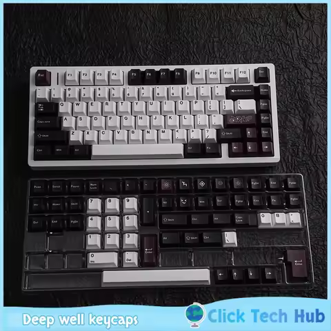 Gmk Replica Deep Well Keycaps 143 Keys Pbt Cherry Arabic Korean German French Spanish Russian Mechan