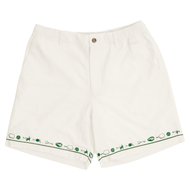 PASTEL CREATIVE WEAR SUNKISSED BEACH CLUB SHORTS — WHITE / GREEN