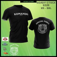 2025 New Fashion KOMANDO 69 T-Shirt | Sand Beret Design | Black Roundneck  Unisex Lelaki