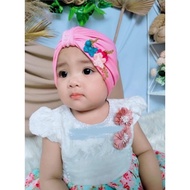 Baby Girl Turban sakura Baby Turban/ Side flower children's turban cute baby girl turban
