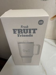 LINE FRIENDS 大容量手柄保冷保溫杯（Fresh FRUIT Friends）