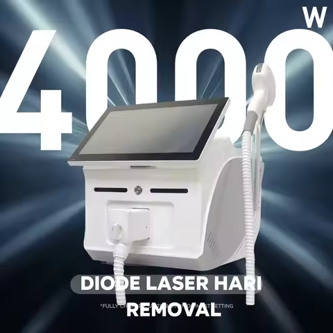 Professional 4-wave diode laser hair removal machine Portable Soprano Titanium hair removal device 4