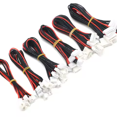 5pcs/lot JST-XH 1S 2S 3S 4S 5S 6S 20cm 22AWG Lipo Balance Wire Extension Charged Cable Lead Cord for
